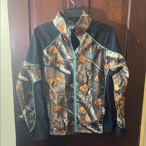 Legendary Whitetails Camouflage Jacket with Black and Orange Accents